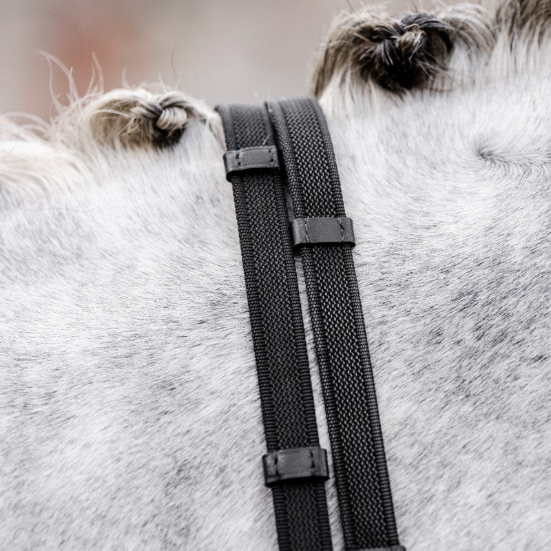 Horseware - Rênes Rubber Grip noir | - Ohlala