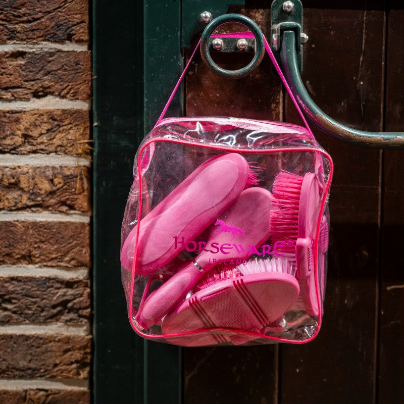 Horseware - Set de brosses Newmarket witney pink | - Ohlala