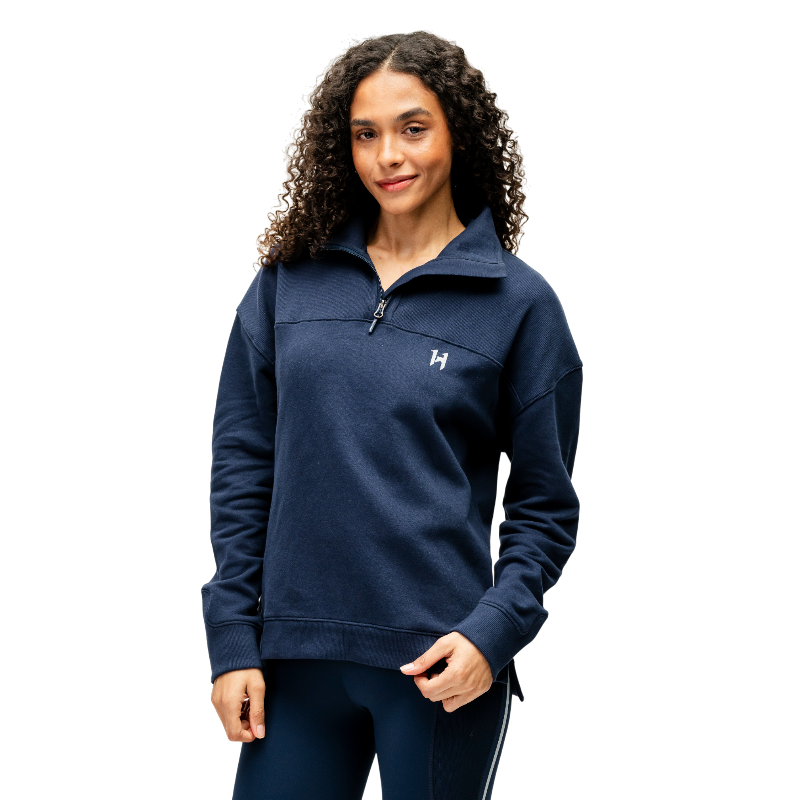 Horseware - Sweat manches longues femme Vitality marine | - Ohlala