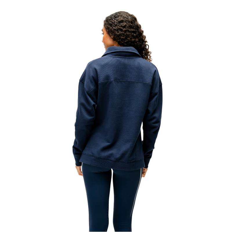 Horseware - Sweat manches longues femme Vitality marine | - Ohlala