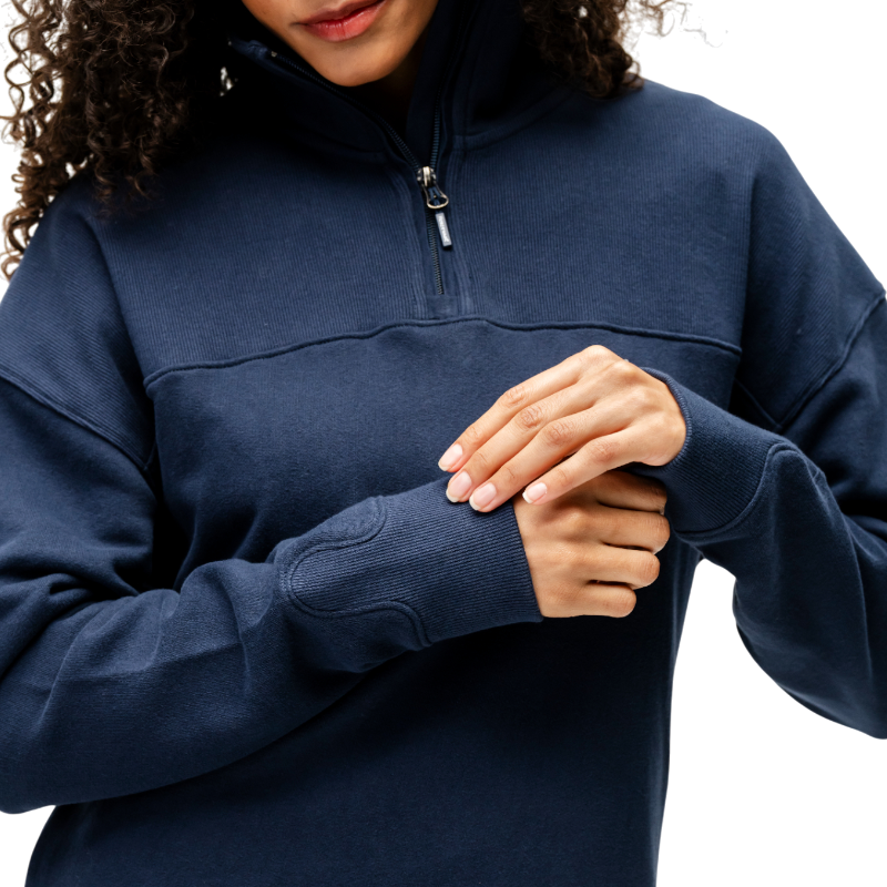 Horseware - Sweat manches longues femme Vitality marine | - Ohlala