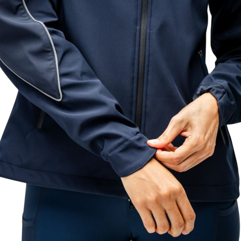 Horseware - Veste manches longues softshell femme Tempo marine | - Ohlala