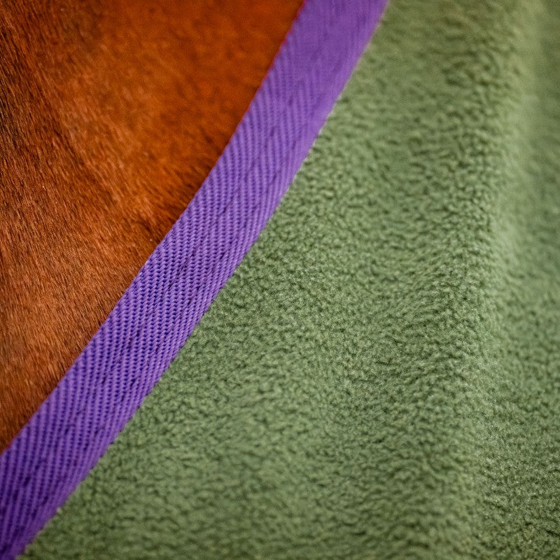 Horseware - Couverture polaire Amigo Fleece Cooler bramble/ winterberry et taupe | - Ohlala