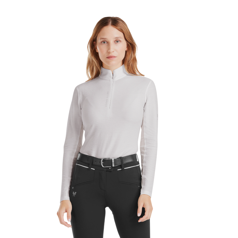 Horse Pilot - Baselayer manches longues femme Suntech wind grey | - Ohlala