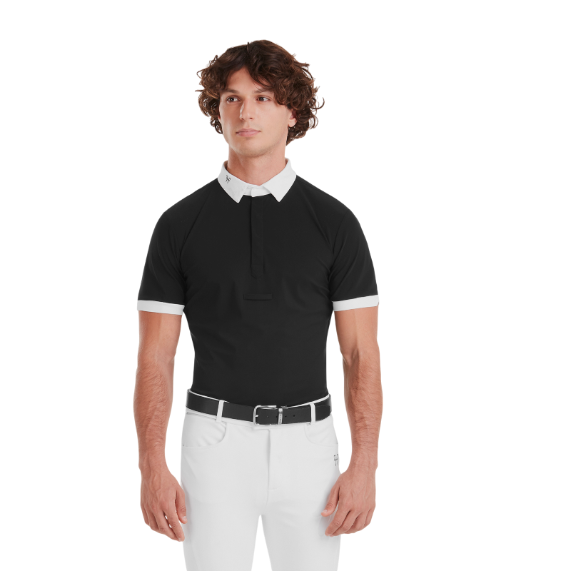 Horse Pilot - Chemise de concours manches courtes homme Aerolight noir | - Ohlala