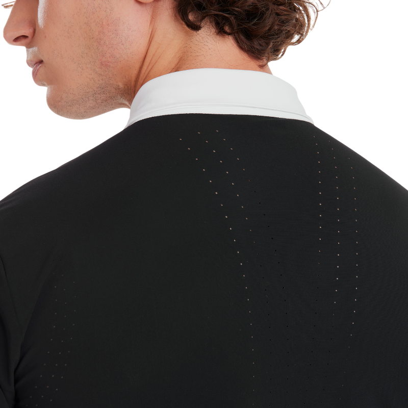 Horse Pilot - Chemise de concours manches courtes homme Aerolight noir | - Ohlala