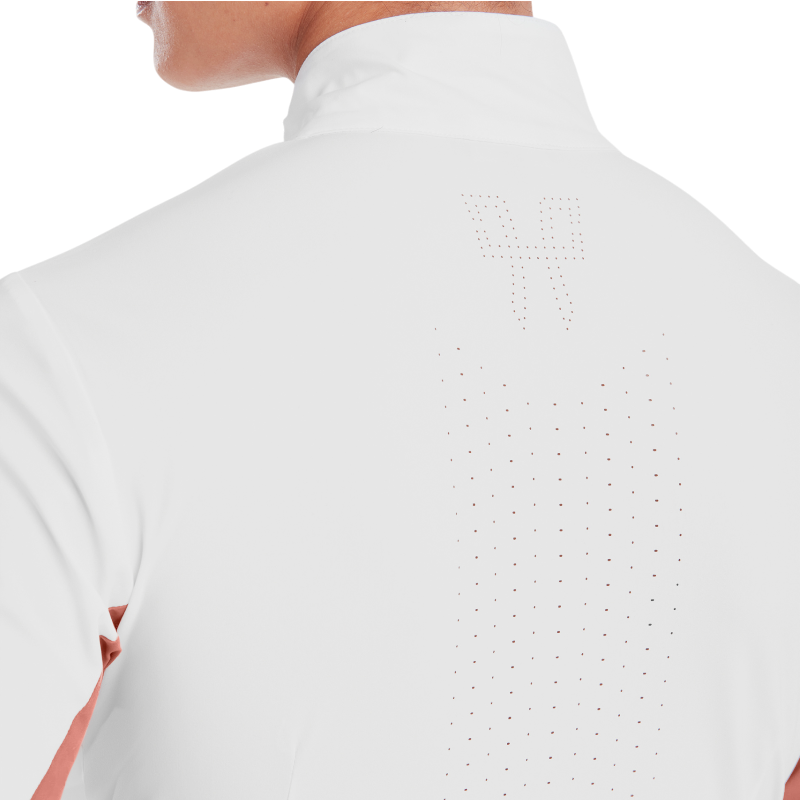 Horse Pilot - Chemise de concours manches longues femme Monica brick dust | - Ohlala