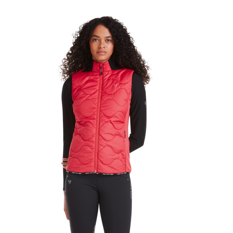 Horse Pilot - Doudoune sans manches femme Rider Vest lipstick | - Ohlala