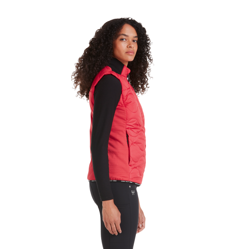 Horse Pilot - Doudoune sans manches femme Rider Vest lipstick | - Ohlala