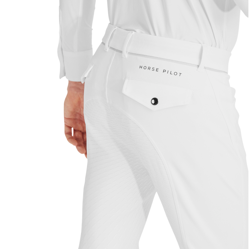 Horse Pilot - Pantalon d'équitation homme X-Grip blanc | - Ohlala