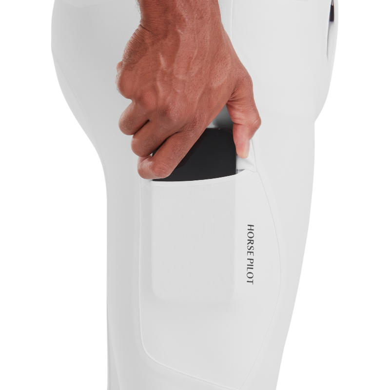 Horse Pilot - Pantalon d'équitation homme X-Perfom blanc | - Ohlala