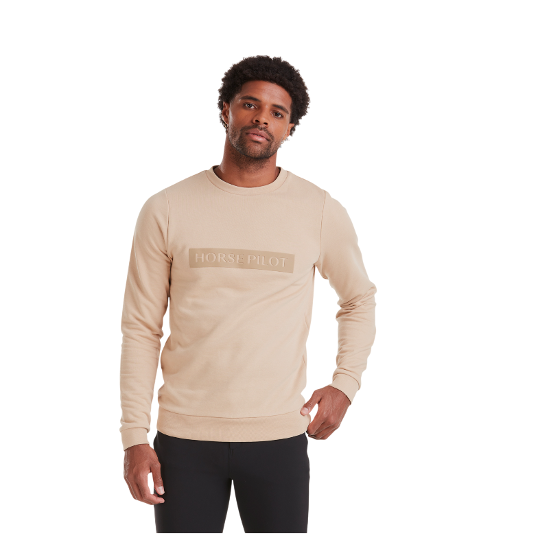 Horse Pilot - Sweat manches longues homme Team latte | - Ohlala