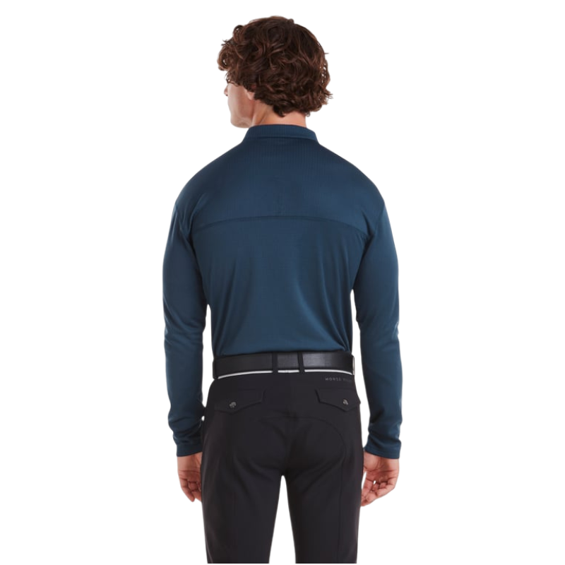 Horse Pilot - T-shirt manches longues homme Winter marine | - Ohlala