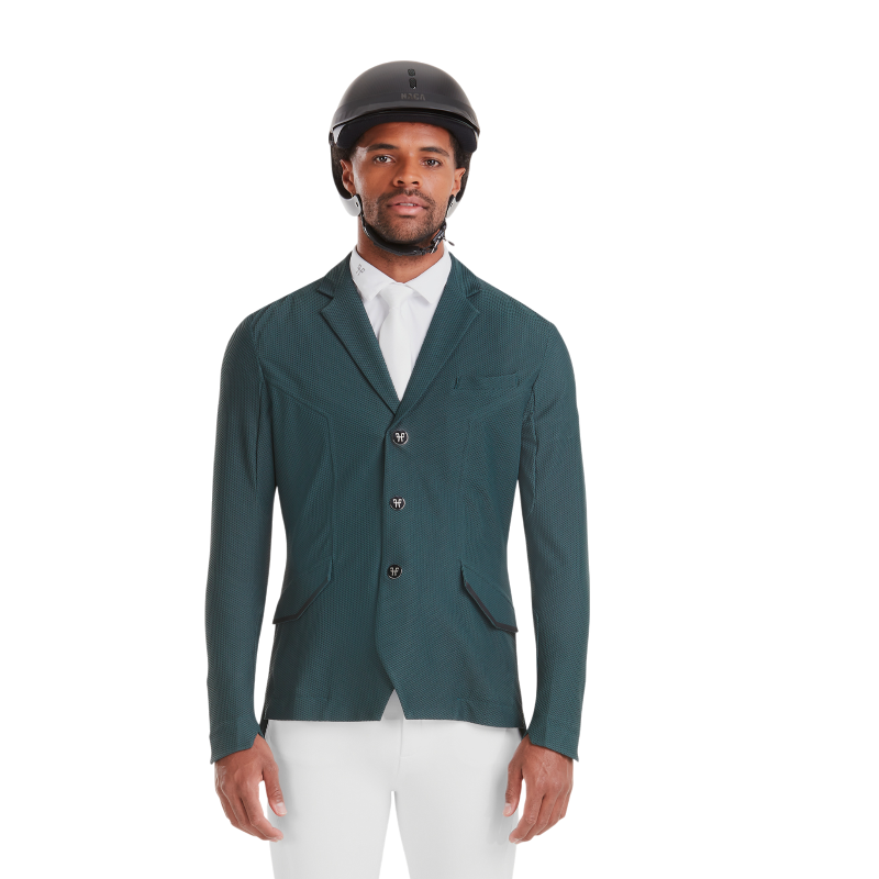 Horse Pilot - Veste de concours homme Aeromesh dark green | - Ohlala