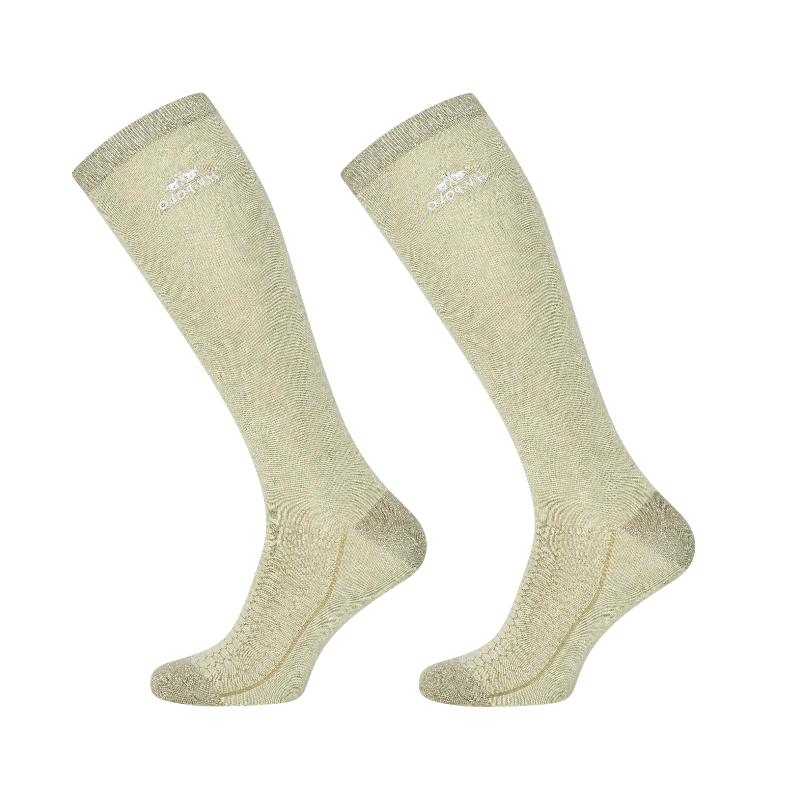 HV Polo - Chaussettes d'équitation Saar Basil vert | - Ohlala