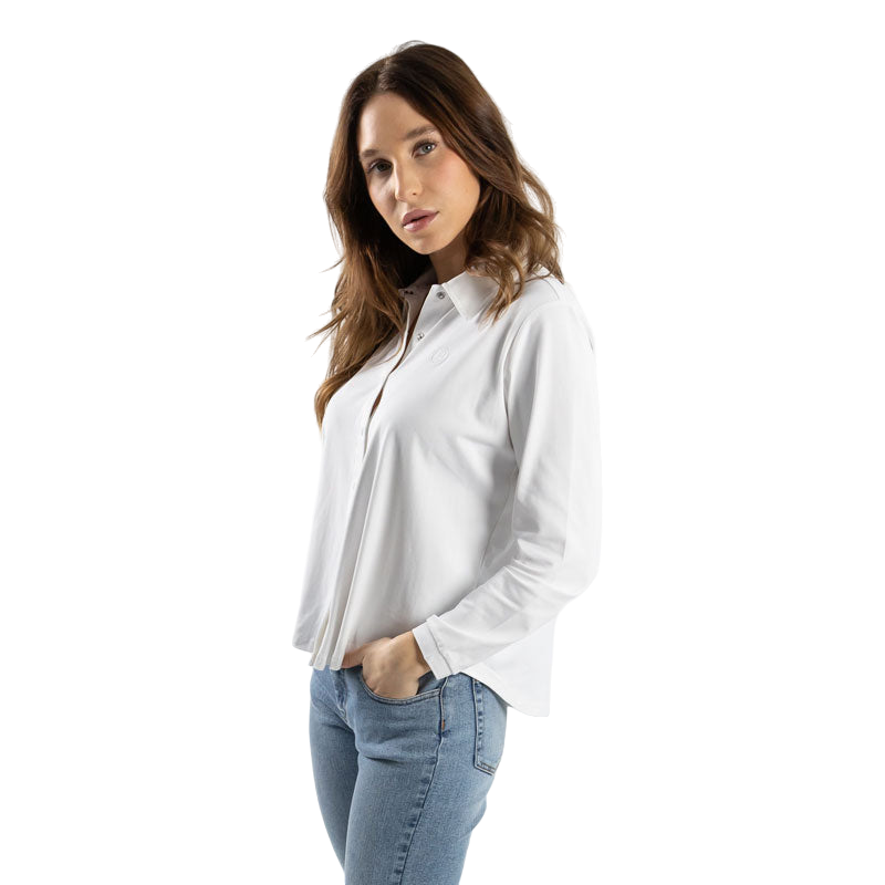 Harcour - Chemise manches longues femme Sharly blanc | - Ohlala