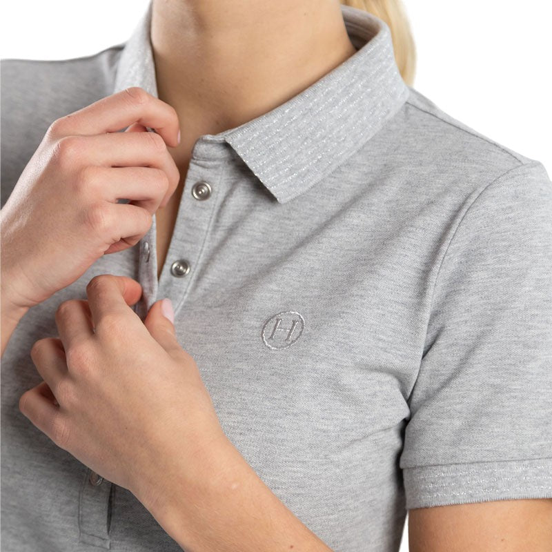 Harcour - Polo manches courtes femme Pandor gris | - Ohlala