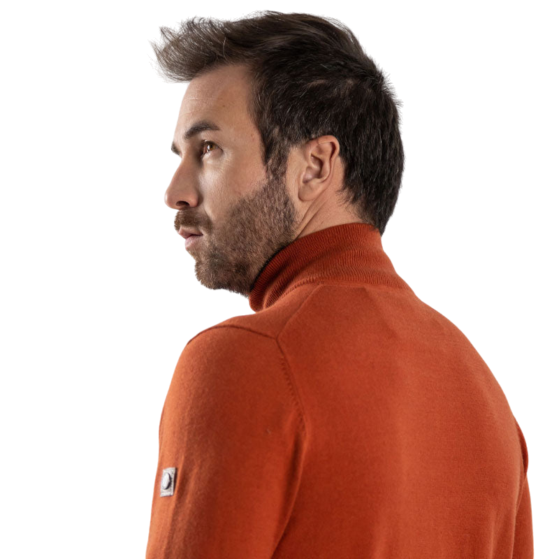 Harcour - Pull homme Flash terracotta | - Ohlala