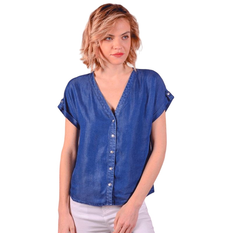Harcour - Blouse femme Shaina marine | - Ohlala