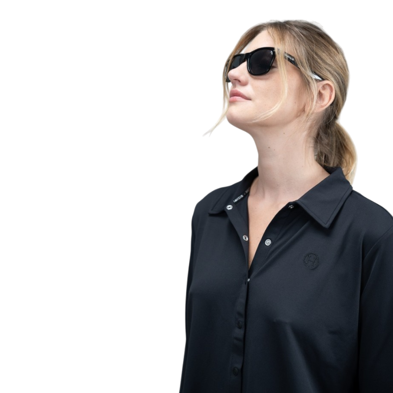 Harcour - Chemise manches longues femme Sharly noir | - Ohlala