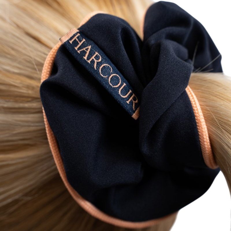 Harcour - Élastique pour les cheveux Spidy chouchou marine/ abricot | - Ohlala