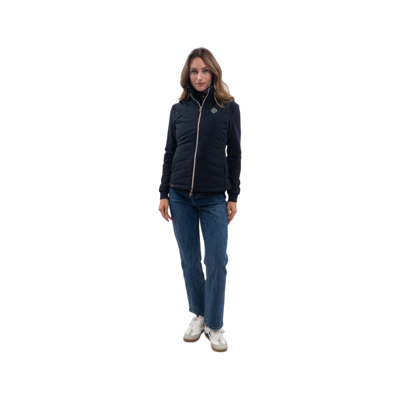 Harcour - Gilet sans manches femme Leonie marine Harcour x Versailles | - Ohlala