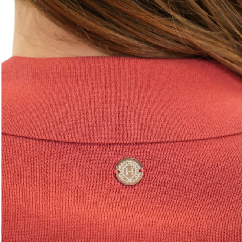 Harcour - Polo manches courtes femme Babeth pamplemousse | - Ohlala