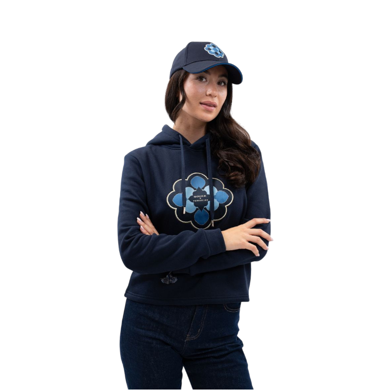 Harcour - Sweat à capuche femme Philipa marine Harcour x Versailles | - Ohlala
