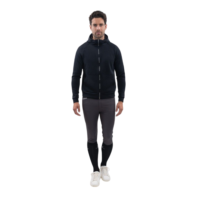 Harcour - Sweat technique zippé homme Aron noir | - Ohlala