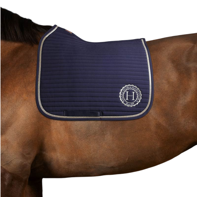 Harcour - Tapis de dressage Karembar marine/ light gold | - Ohlala