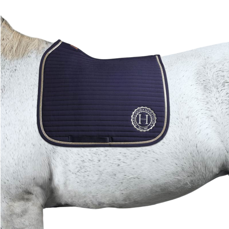 Harcour - Tapis de dressage Karembar marine/ light gold | - Ohlala