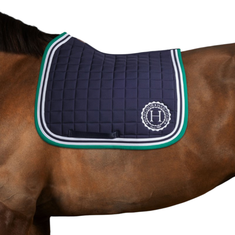 Harcour - Tapis de dressage Soft marine/ emerald green | - Ohlala