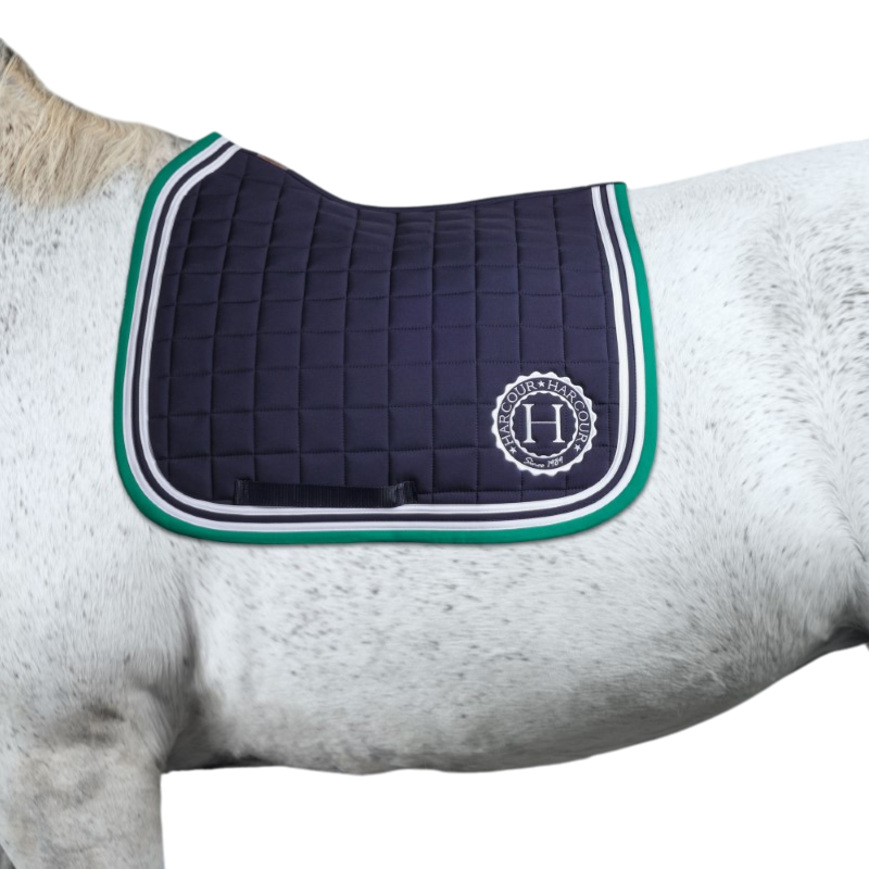 Harcour - Tapis de dressage Soft marine/ emerald green | - Ohlala