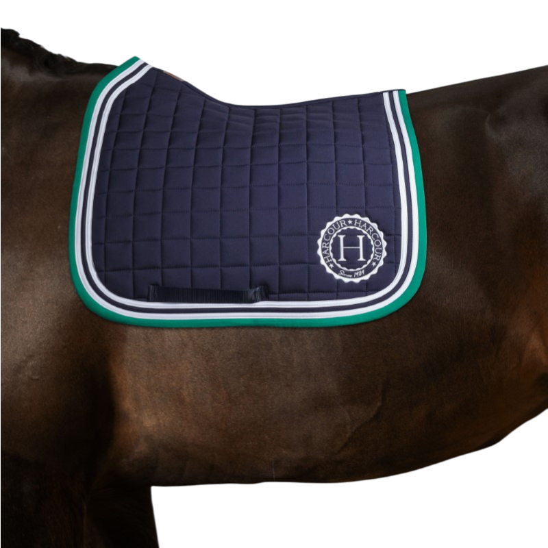 Harcour - Tapis de dressage Soft marine/ emerald green | - Ohlala