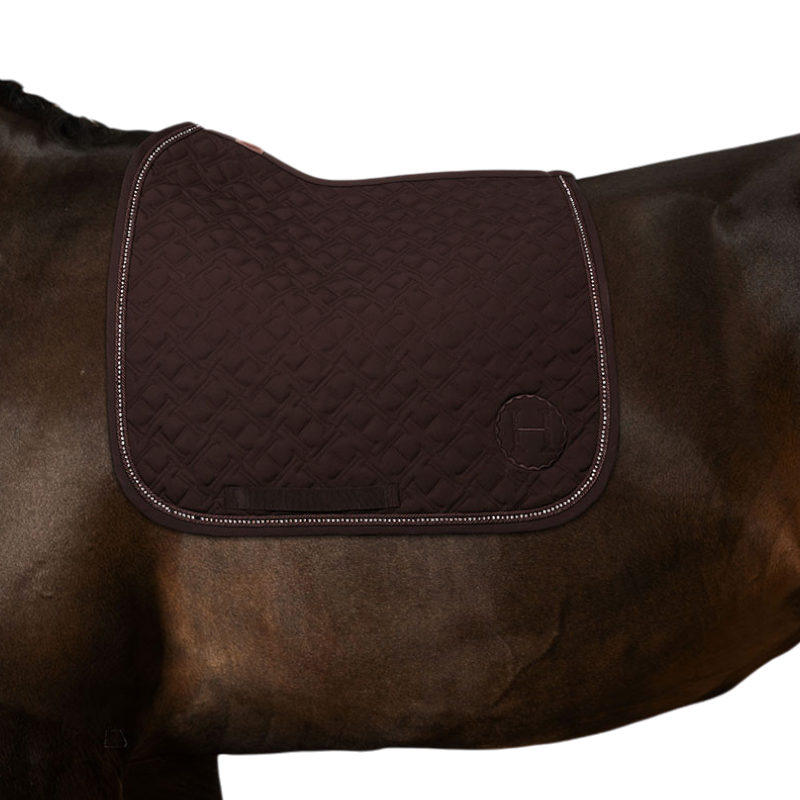 Harcour - Tapis de dressage Saphir marron foncé | - Ohlala