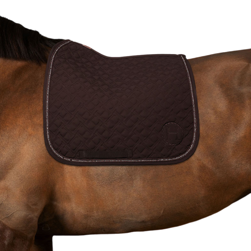 Harcour - Tapis de dressage Saphir marron foncé | - Ohlala
