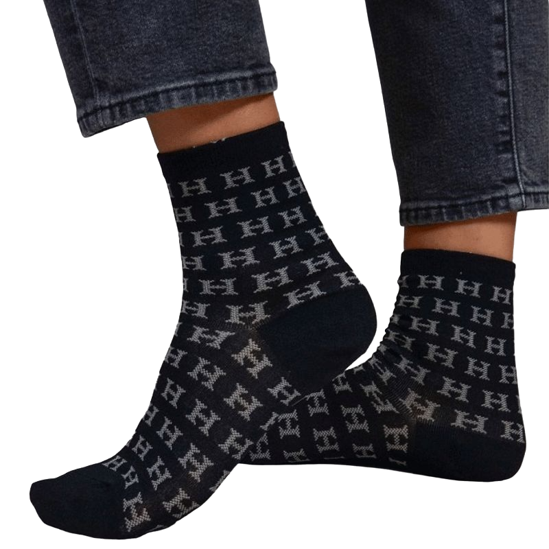 Harcour - Chaussettes courtes Soda noir (x1) | - Ohlala
