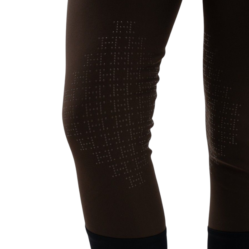 Harcour - Pantalon d'équitation polaire femme Jaipur cacao | - Ohlala