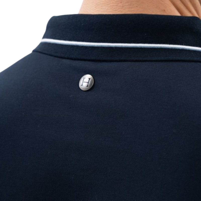 Harcour - Polo met lange mouwen voor heren Malik marine