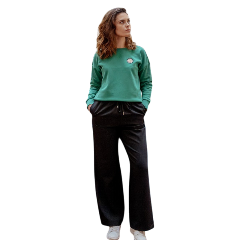 Harcour - Sweat manches longues femme Santana emerald green | - Ohlala