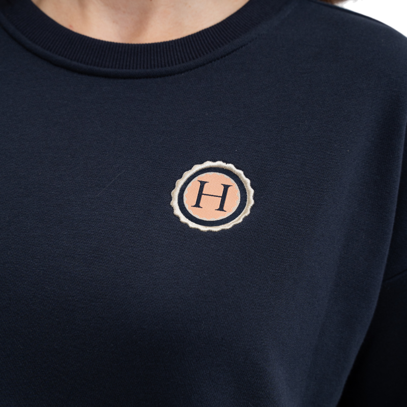 Harcour - Sweat manches longues femme Santana marine | - Ohlala