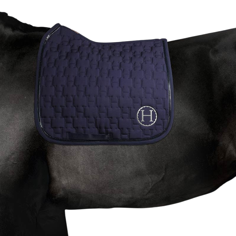 Harcour - Tapis de dressage Sirnali marine | - Ohlala