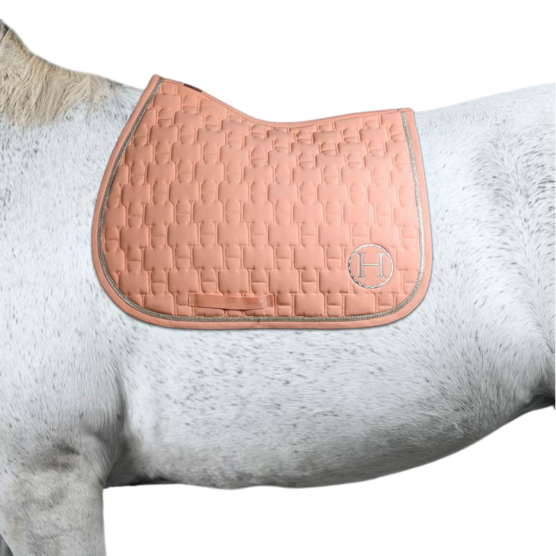 Harcour - Tapis de selle Sirnali abricot | - Ohlala