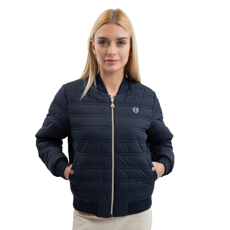 Harcour - Veste bombers femme Boecia marine | - Ohlala