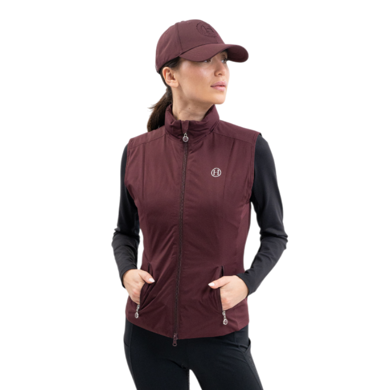 Harcour - Veste sans manches femme Balma aubergine | - Ohlala