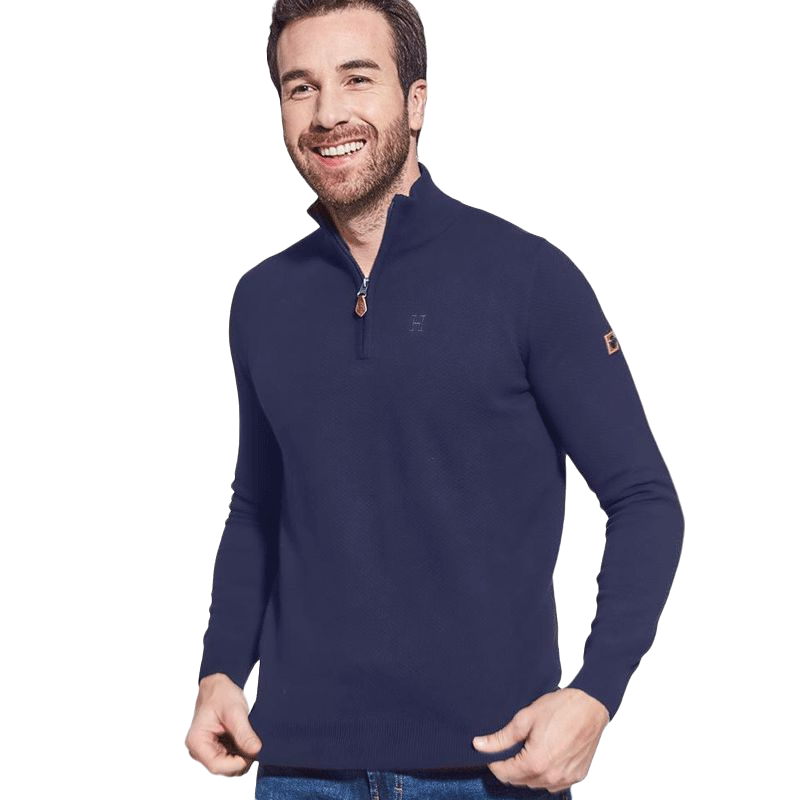 Harcour - Pull homme Flash marine | - Ohlala
