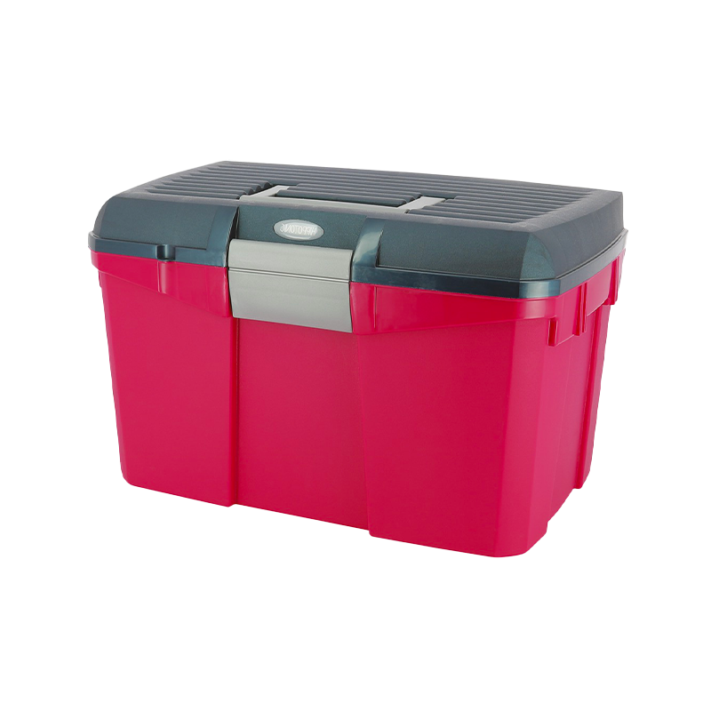 Hippotonic - Coffre de pansage framboise/marine | - Ohlala