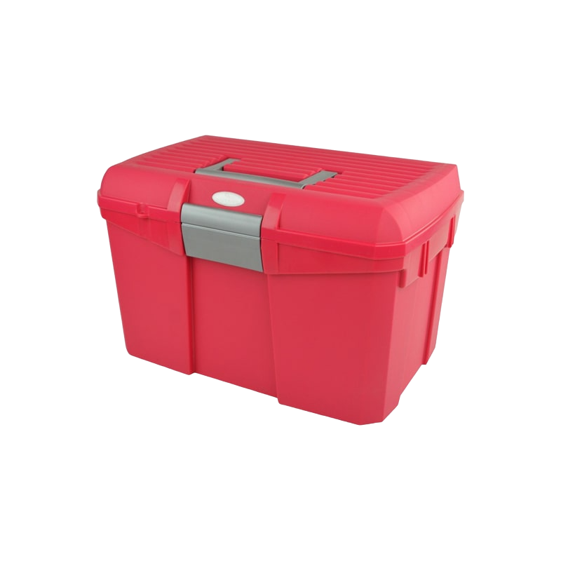 Hippotonic - Coffre de pansage framboise/gris | - Ohlala