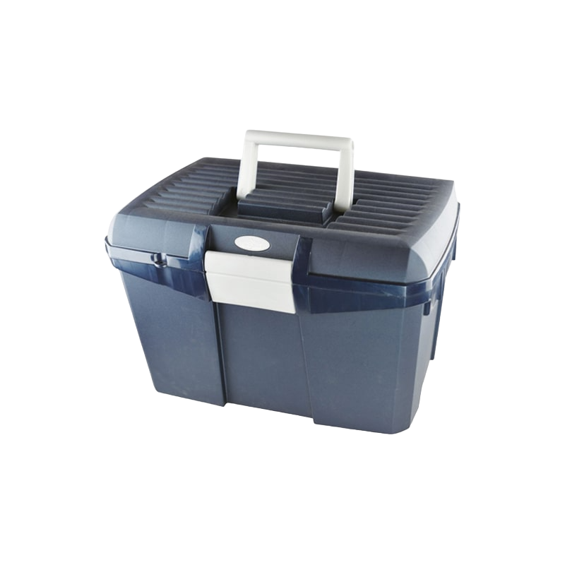 Hippotonic - Coffre de pansage marine/gris | - Ohlala