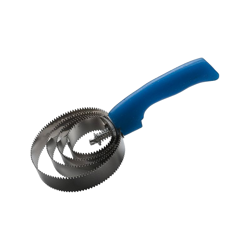 Hippotonic - Etrille métallique ronde fluo pailleté bleu | - Ohlala